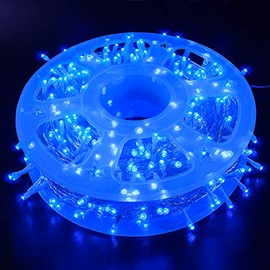 MYGOTO LED String Lights, 165FT 500LED 30V Plug in Waterproof String Lights with 8 Modes for Indoor and Outdoor Party Wedding Home Patio Lawn Garden Supplies (Blue)