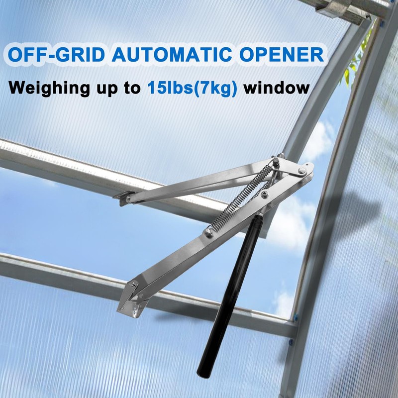 UYGALAXY Greenhouse Automatic Window Opener Kit - Roof Vent Auto