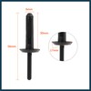 TUCKBOLD 30pcs Black Plastic Rivet Bumper Fastener Clip for Car