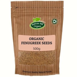 Organic Fenugreek Seeds 500g by Hatton Hill Organic | Versatile and Aromatic, Perfect for Curries, Spice Blends, and More