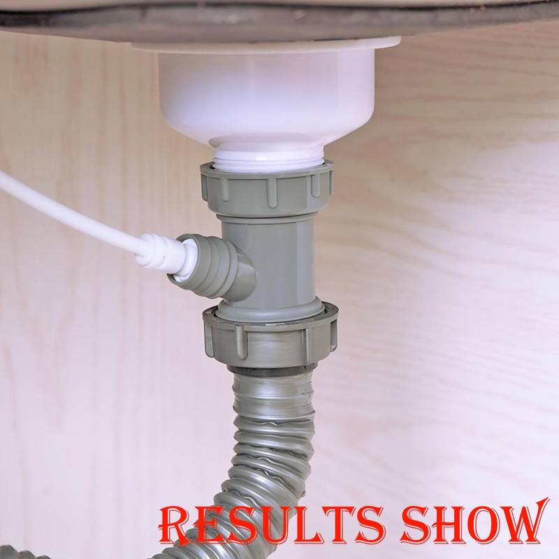 Qrity 1 Pcs Drain Pipe Hose Connector Wye, Kitchen Sink