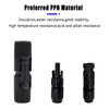Solar Panel Connector, 5 Pairs of Solar Plugs/Female Connector for