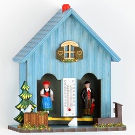 Trenkle German Black Forest Weather House Blue TU 893 Blau