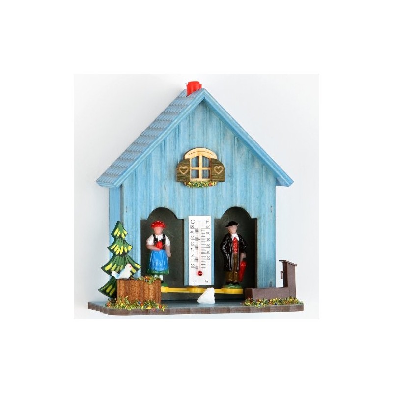 Trenkle German Black Forest Weather House Blue TU 893 Blau