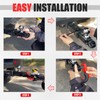 AUTOBOTS Trailer Hitch Ball Mount with 3/4" Recovery Shackle &