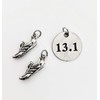 Running SHOE 13.1 Round Pewter Charm Set - Pair of