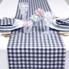 Solino Home Check Linen Table Runner 90 Inches Long -