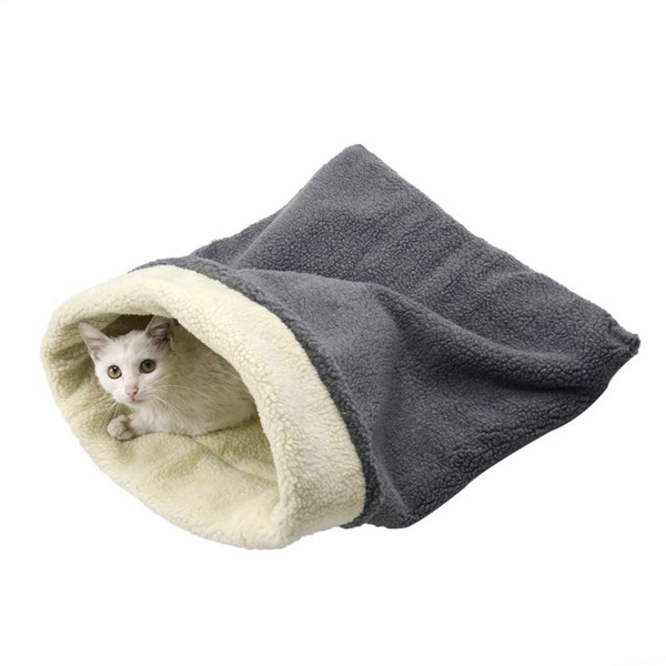 Cat Bed Cave Sleeping Bag, Pet Mat Self Warming Pad