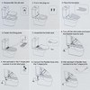 Non-Electric Bidet Toilet Seat, Round Fit with Quiet-Close Lid, Dual