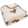 Gunnaicat Baby Blanket Double Layer Cotton Muslin Thick Quilt Neutral