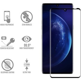 Knomix [ 3 Pack for LG Velvet 5G Screen Protector Tempered Glass 9H Hardness HD Clear Scratch Resistant Bubble Free Anti-Fingerprints