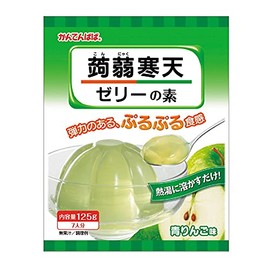 Ina Foods Konnyaku Agar Jelly Green Apple, 4.3 oz (125 g)