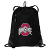 Ohio State Drawstring Bag OSU Logo Cinch Pack Backpack MESH