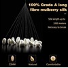 Natural Silk Pillowcase Hypoallergenic 22 Momme 100% Silk 600 Thread