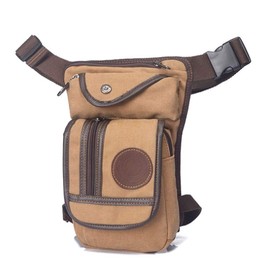 Xieben Outdoor Sports Drop Leg Bag for Men Women Multi-Purpose Thigh Waist Fanny Pack Travel Camping Tactical Riding Cycling Fishing Hunting Hiking Pouch Khaki