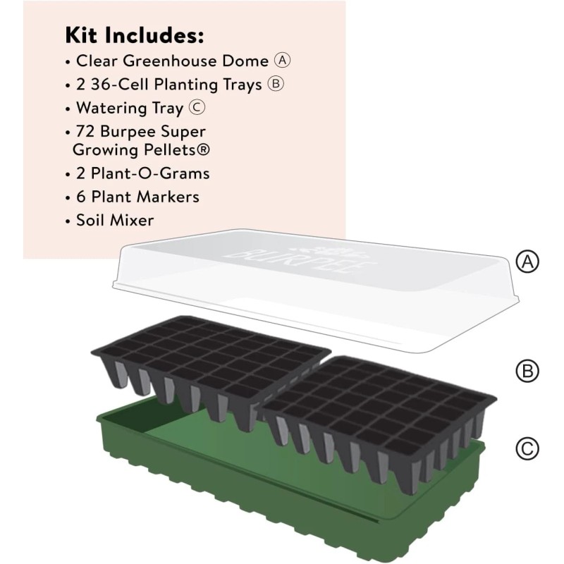 Burpee Greenhouse Indoor Starting Herbs, Flowers and Vegetables