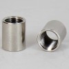 Lamp Pair THREADED STRAIGHT BRASS COUPLING - POLISHED NICKEL Finish 1/8IPS  #GB32