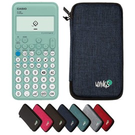 CALCUSO Economy Pack: Casio FX-92 College ClassWiz Technical Scientific Calculator and WYNGS Protective Case in Blue