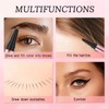 Eyebrow Pencil, Microblading Eyebrow Pen with 4 Micro-Fork Tips &