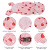 Dog Raincoat Hooded Reflective Breathable Lightweight Strawberry Patterns Puppy Rain