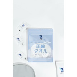 ITO Rarapo Compressed Towel, Face Towel, New (22 Pieces per Bag, 22 Pieces) for Beauty, Cleansing, Disposable, Portable, Makeup Remover, Full Body Cleaning, Travel, Business Trips, Out, Disaster