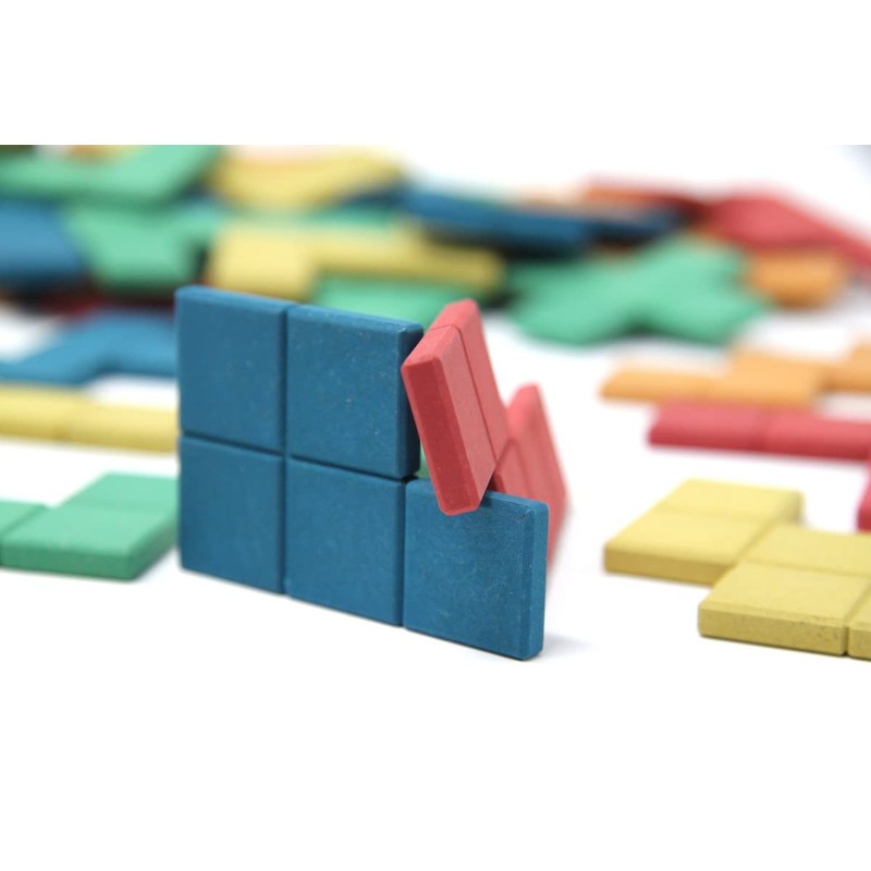 WISSNER 080590.000 Active Learning Pentominos 60 Pieces RE-Wood Beige