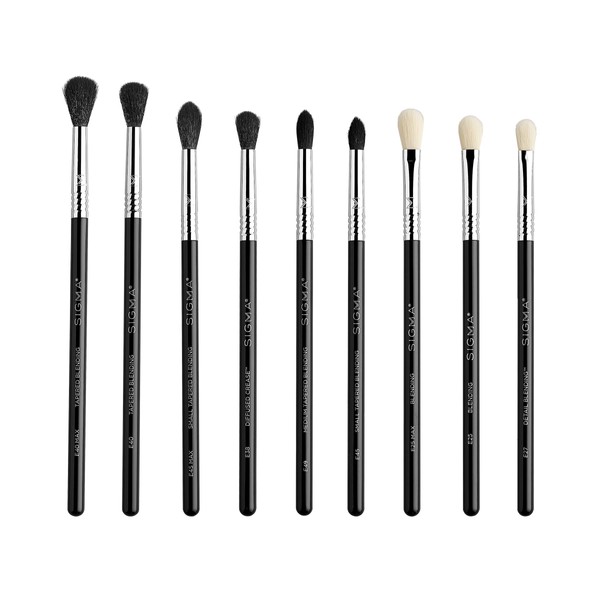 Sigma Beauty Deluxe Blending Brush Set, 9 Full Size Blending Brushes