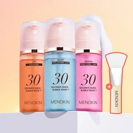 Menokin Menoquin 30 Second Quick Bubble Mask 95ml Lift (Orange) Special (+Pack Brush) / 메노킨 30초 퀵 버블 마스크 95ml 리프트 (주황) 기획 (+팩브러쉬)