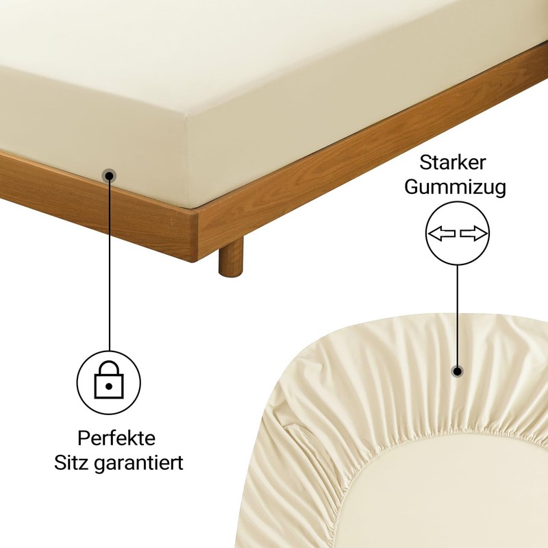 HENGWEI Bed Sheet, 180 x 200 cm, with Box Spring