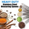 Measuring Spoons, Premium Heavy Duty 18/8 Stainless Steel Measuring Spoons