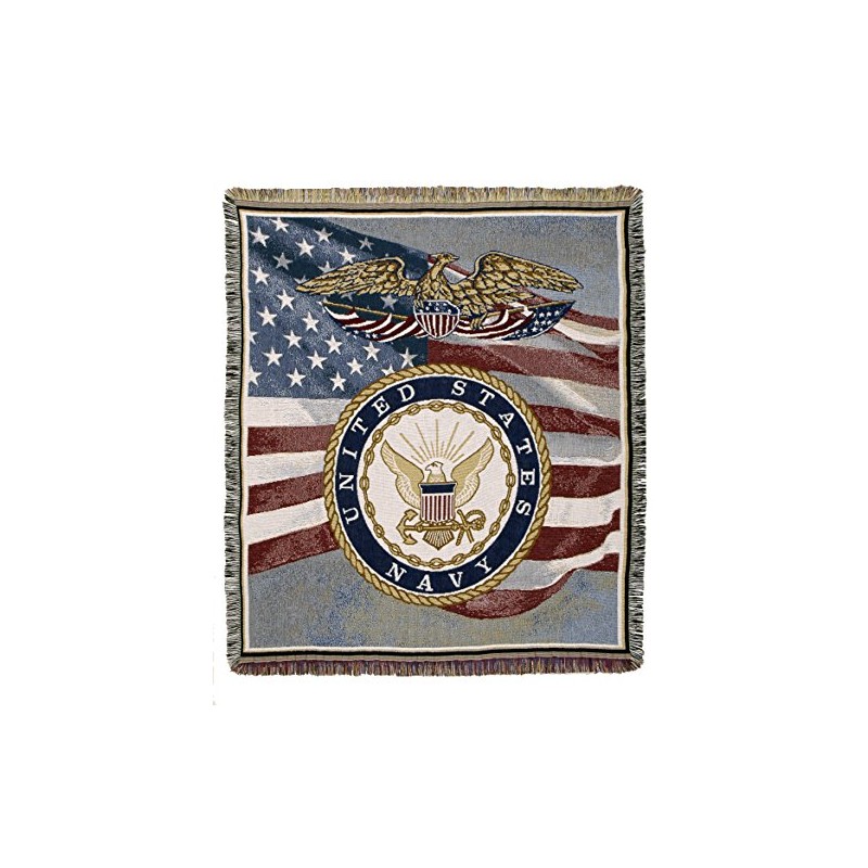Simply Home U. S. Navy Tapestry Throw