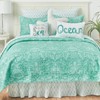 C&F Home Blue and White Turquoise Bay Twin Cotton Quilt