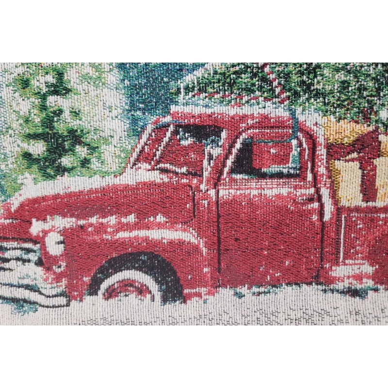 Christmas house Set of 2 Tapestry Kitchen Placemats,13x1