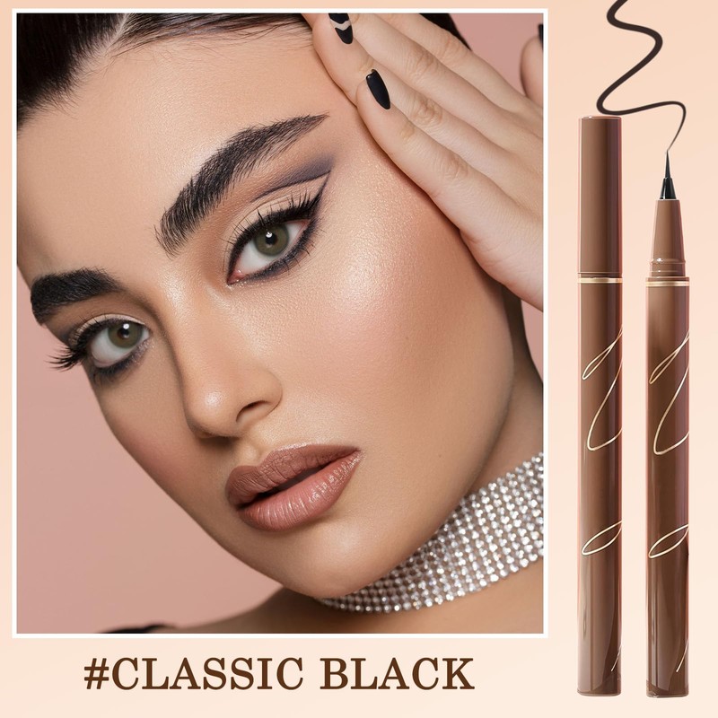Waterproof Liquid Eyeliner Pen – Smudge-Proof, Long-Lasting & Buildable Korean