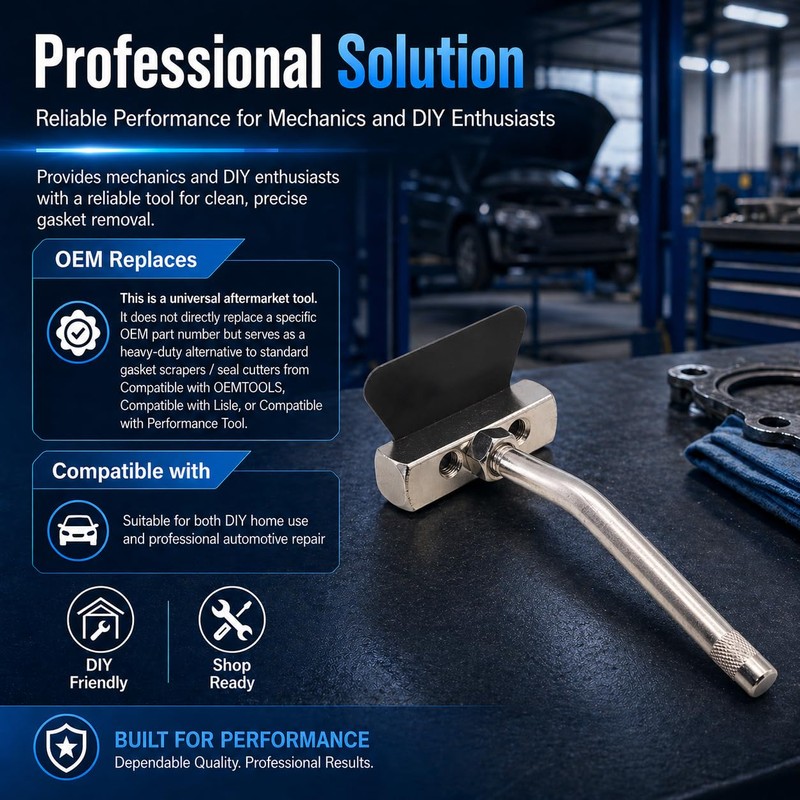 JA&MIU Engine Oil Pan Sealant Removal Scraper, Gasket Separator Tool