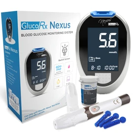 GlucoRx GlucoRx Nexus Blood Glucose Monitoring System Kit (Eligible for VAT relief in the UK)
