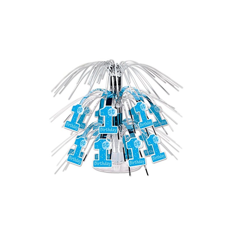 Beistle 1st Birthday Mini Light Blue Cascade Centerpiece
