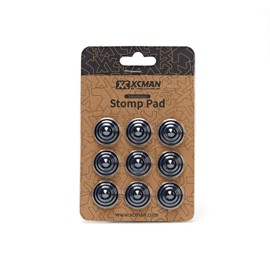 XCMAN Snowboard Round Stomp Pad Snowboard Deck Pad Anti-Slip Stomp Pad (Material: Aluminum) (Black)