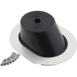 Steering Column Oval Firewall Mounting Boot Seal, SS Bezel