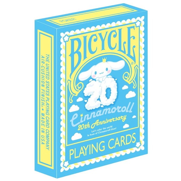 Generic Cinnamoroll 20th Anniversary Playing Cards, Standard Deck Size, Blue,