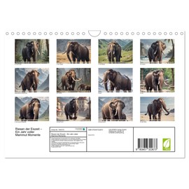 Giants of the Ice Age - A Year Full of Mammoth Moments (Wall Calendar 2026 DIN A4 Landscape), CALVENDO Monthly Calendar: Experience the Majestic Mammoths in Impressive Landscapes (CALVENDO Animals)