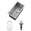 EcoChannels Undermount Wet Bar Sink, 10 x 18 Inch Single