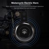 Jesnoe 6V Black Mount Electric Horn for Car Vehicle