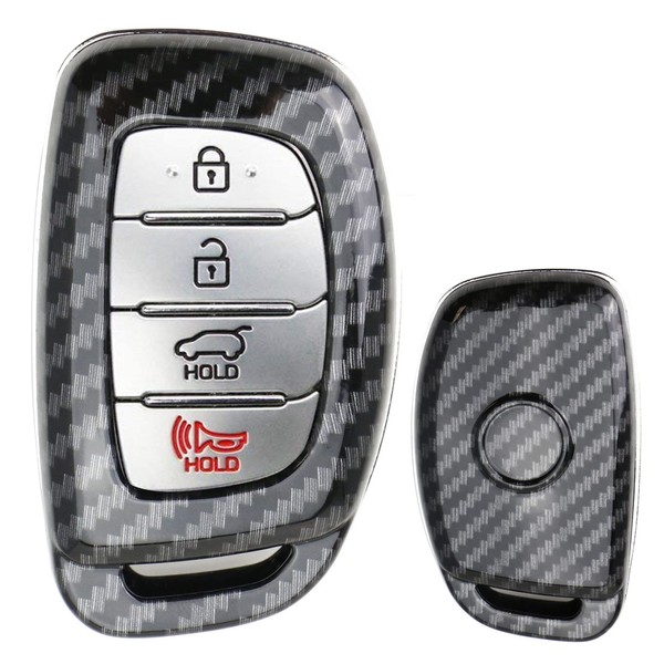 iJDMTOY Black Carbon Fiber Pattern Finish Exact Fit Hard Cover
