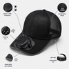 Solar Fan Baseball Cap for Outdoor Use – USB-Rechargeable Mesh