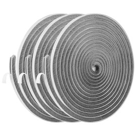 ISTENTINFY Burletes de Cepillo para Puertas y Ventanas 30M Tira De Sellado Cortavientos de Cinta Polvera, Aislante del Frío, Calor, Polvo, Ruidos e Insectos