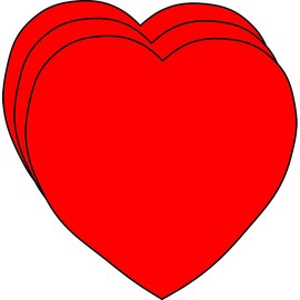 Heart Small Single Color Creative Cut-Outs 2", 31/pkg, red paper- Classroom, Holiday, Love Notes Kids’ Love and Peace School Craft Projects, Valentine’s Day Craft