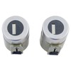 TRQ Front Door Lock Cylinder Kit Pair Set with Keys