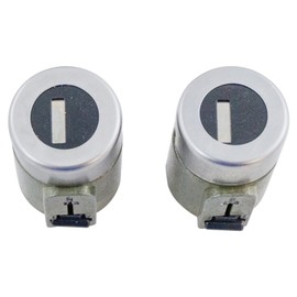 TRQ Front Door Lock Cylinder Kit Pair Set with Keys for C1500 K1500 Tahoe Yukon