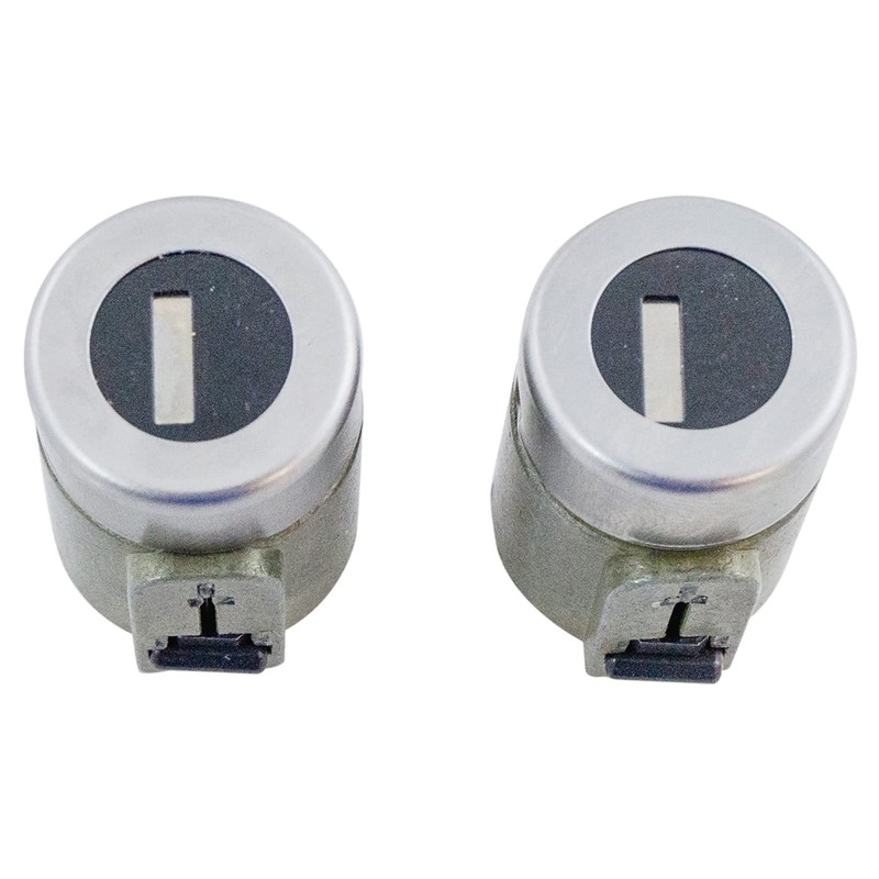 TRQ Front Door Lock Cylinder Kit Pair Set with Keys